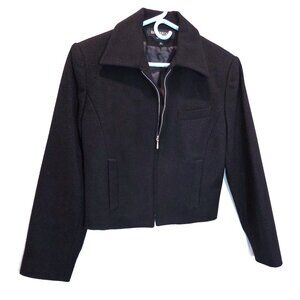 NWOT Braebrook Black Cropped Wool Jacket Size 6